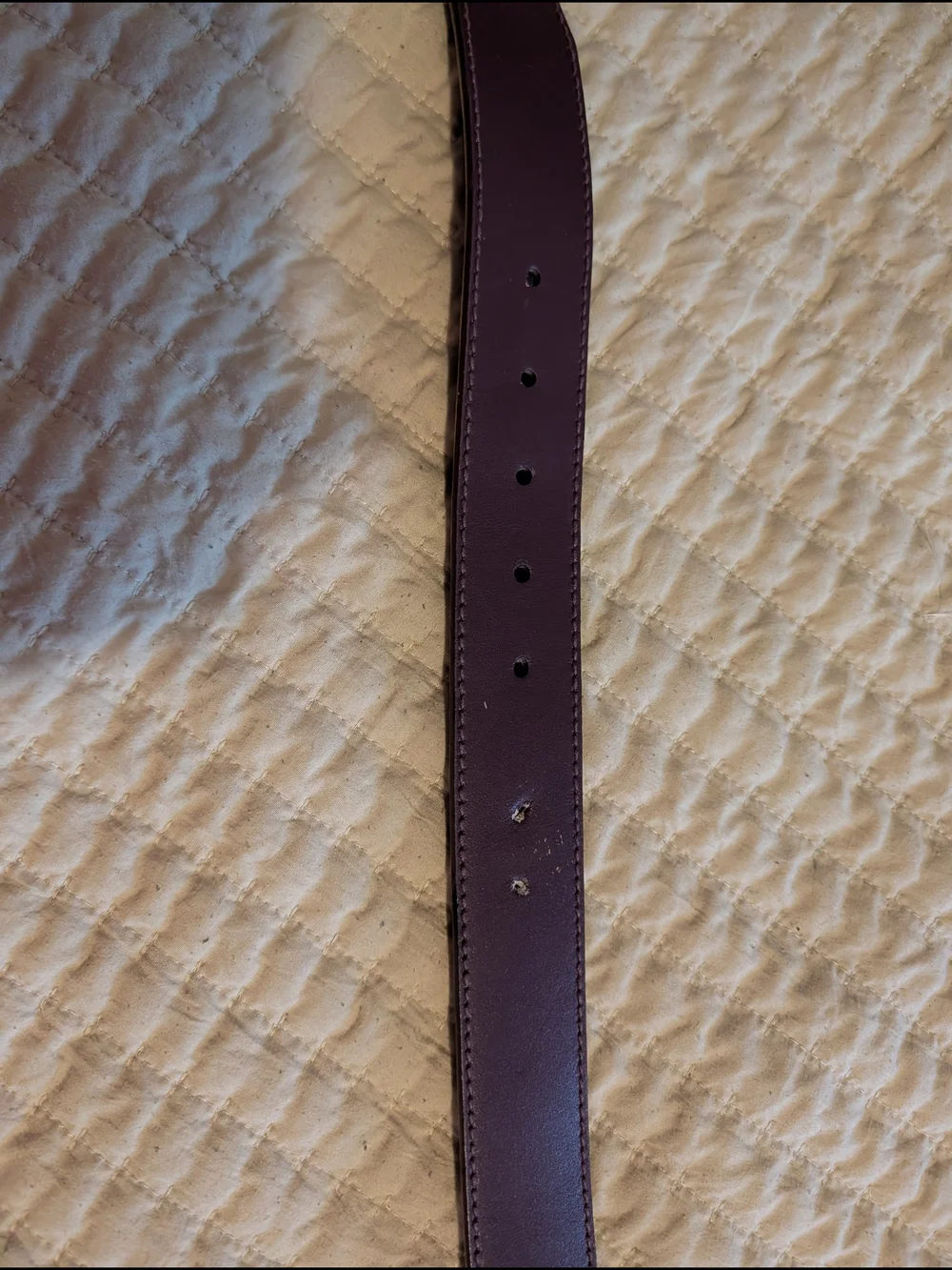 Guess Leather Purple Jeweled G Buckle Belt